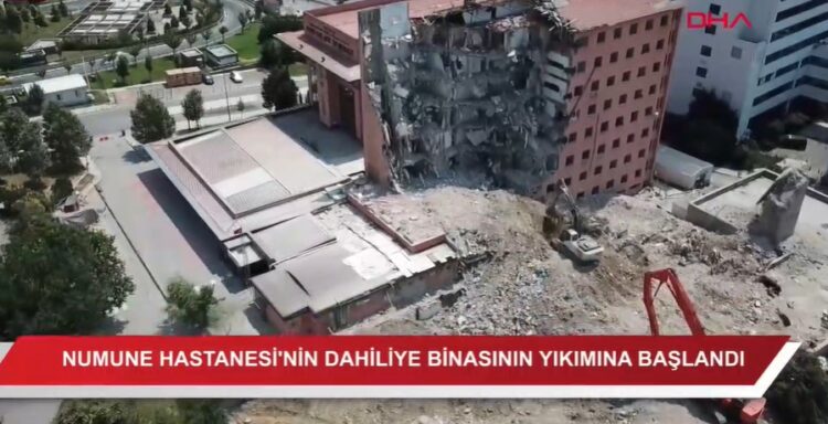 Haydarpaşa Numune Hastanesi’nin yıkımına başlandı
