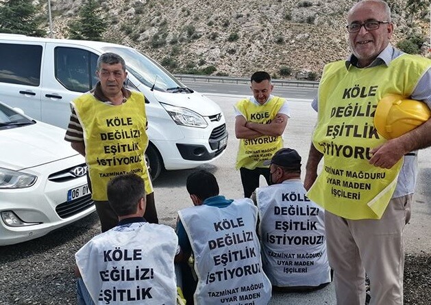 Manisa Soma Uyar Madencilik işçilerinin kente girişine izin verilmedi