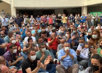 Çankaya’da işçiler eyleme gitti: Sadaka değil toplu sözleşme