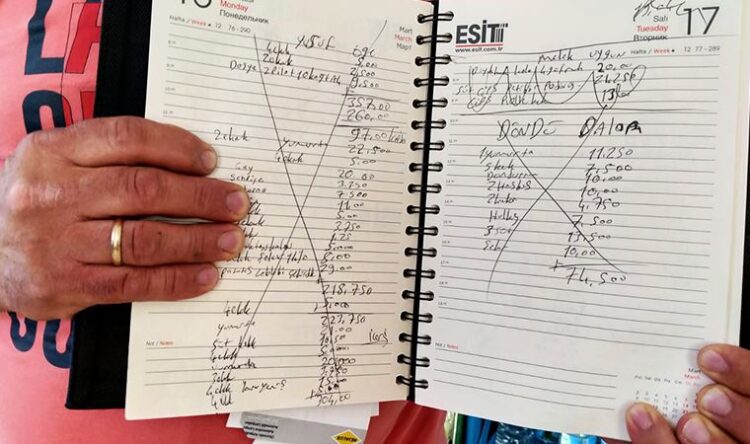 Bir hayırsever, bakkalın veresiye defterindeki borçları ödedi