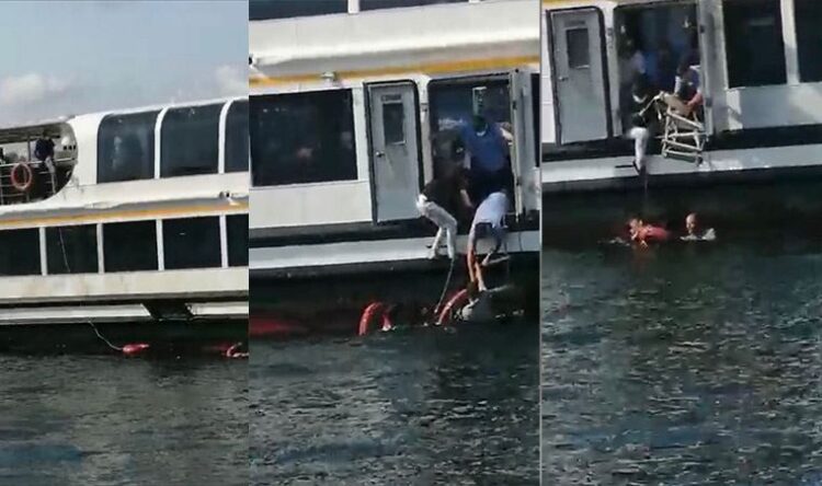 Üsküdar’da bir kadın vapurdan denize düştü