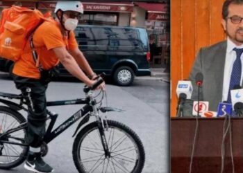 Bisikletli kuryenin eski mesleğini duyanlar inanamıyor