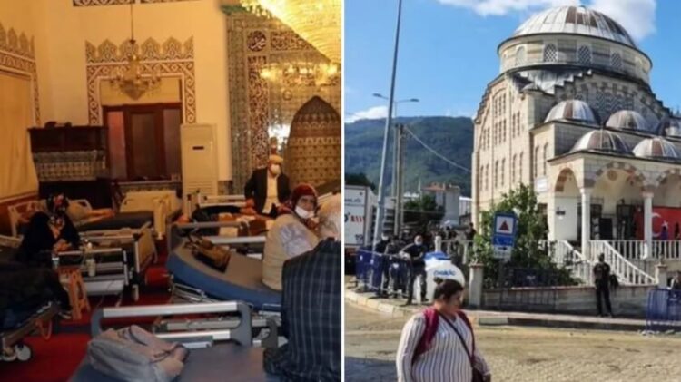 ‘Sel mağdurlarına hizmet veren cami Erdoğan için boşaltıldı’