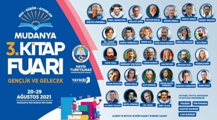 Mudanya 3. Kitap Fuarı, 20 Ağustos’ta başlıyor