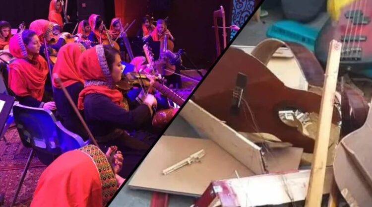 Taliban, Müzik Enstitüsü’nü basarak enstrümanları parçaladı