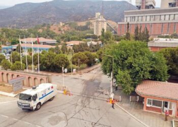 Termik Santraldeki tahribat görüntülendi