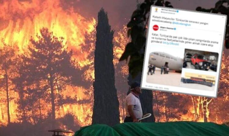 AKP’nin yangın paylaşımı büyük tepki çekmişti: Paylaşım silindi
