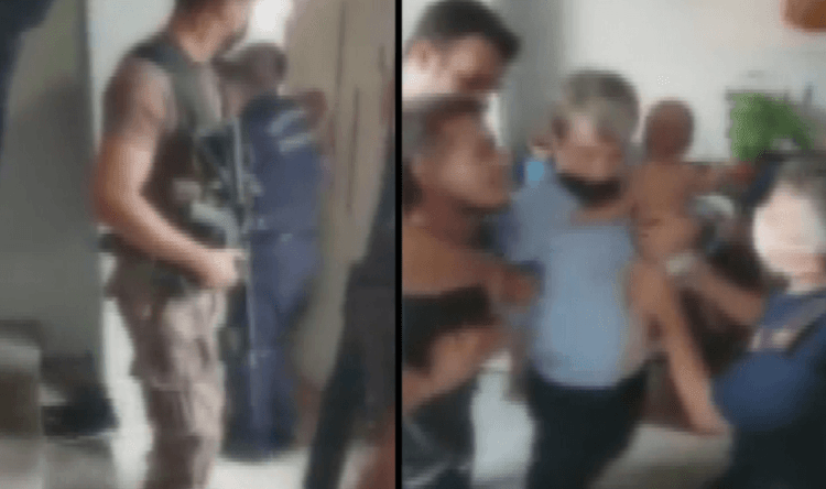 Bebeğini rehin alan baba, evi ateşe verdi