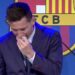 Barcelona’dan ayrılan Messi gözyaşlarına boğuldu