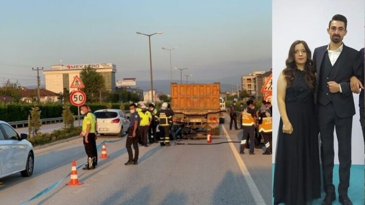 Saatler önce nikah kıyan çiftin acı sonu