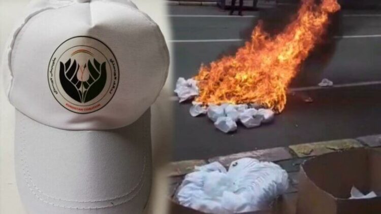 MHP’li başkan logoları gördü, şapkaları yaktırdı