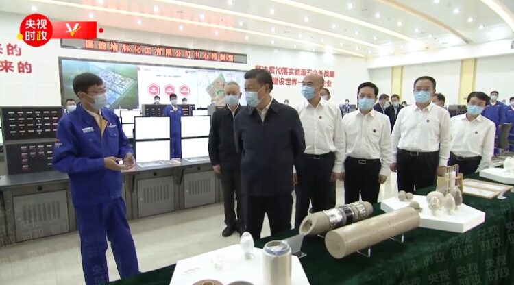 Xi Jinping, Yulin kentinde incelemelerde bulundu