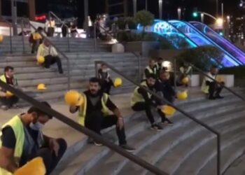 İnşaat işçilerinin direnişi gece gündüz sürüyor