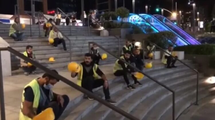 İnşaat işçilerinin direnişi gece gündüz sürüyor