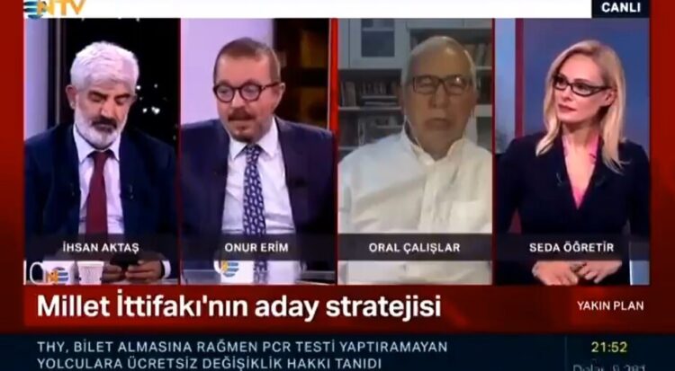 NTV’de ilginç anlar: Canlı yayında uyuyakaldı