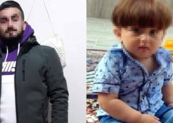 Eşi ve 1,5 yaşındaki oğlunu üzerine kolonya dökerek yaktı
