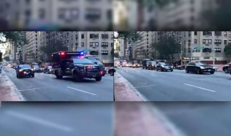 Erdoğan’ın ABD’deki konvoyu paylaşıldı