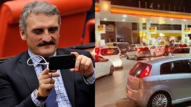 Ahmet Hamdi Çamlı benzin kuyruğunu yanlış anladı, CHP’ye bağladı!