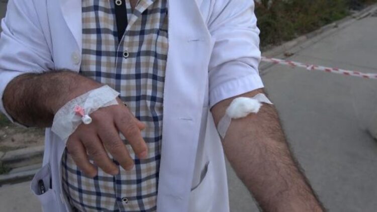 Veliden, ilkokul öğretmenine saldırı