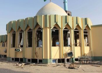 Afganistan’da camiye intihar saldırısından kareler