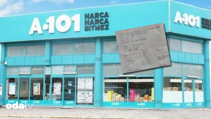 Bir müşteri A101’deki skandalı belgeledi