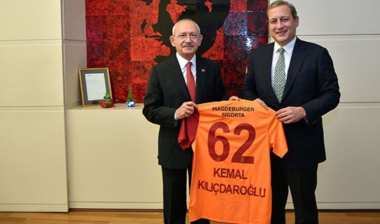 Galatasaray Başkanı Burak Elmas, Kemal Kılıçdaroğlu’nu ziyaret etti
