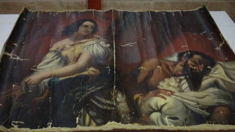 140 yıllık Yahya Peygamber tablosu orijinal çıktı