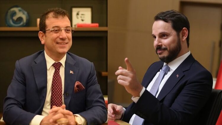 Ekrem İmamoğlu ve Berat Albayrak karşı karşıya