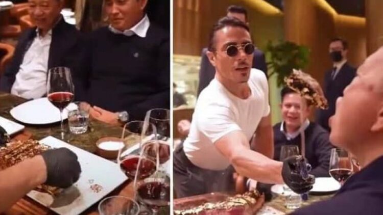 Komünist Partili Bakan, Nusret’te altın kaplamalı biftek yedi