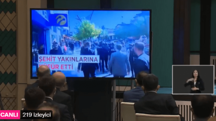 Erdoğan yine video gösterdi, Lütfü Türkkan’ı hedef aldı