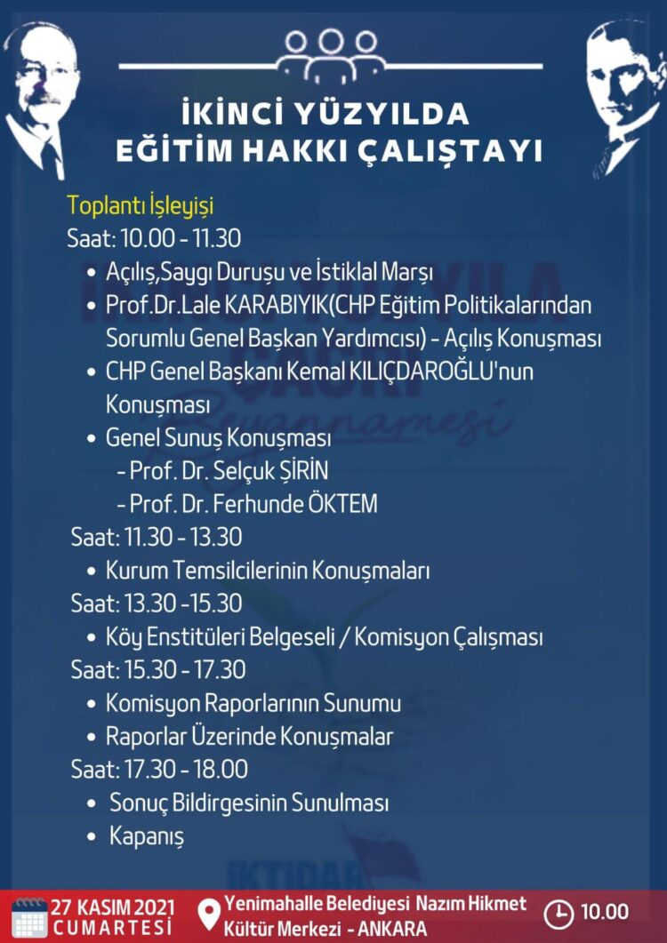 CHP’nin “İktidar İçin Eğitim Toplantıları” sonuçlandı