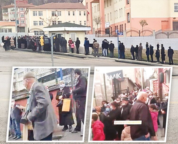 ‘Ekmek kuyrukları da fazla insan olduğu için’