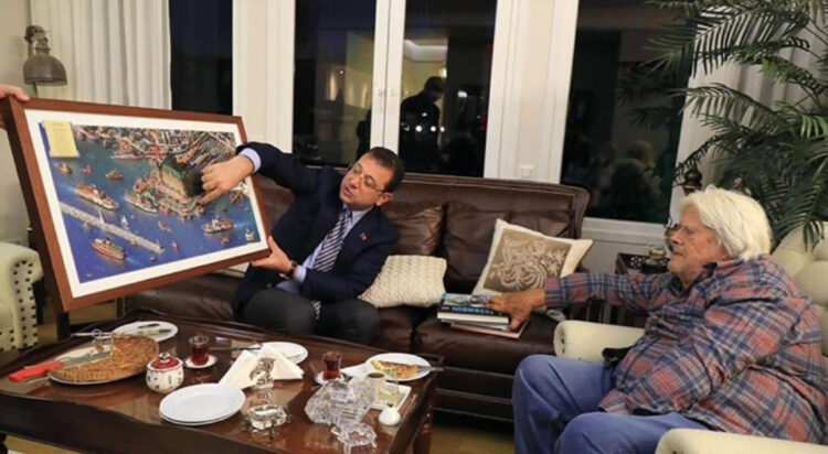 İmamoğlu, Cüneyt Arkın’ı ziyaret etti
