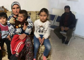Kredi borcunu ödeyemeyen çiftçi hapse girdi, eşi ve çocukları çaresiz