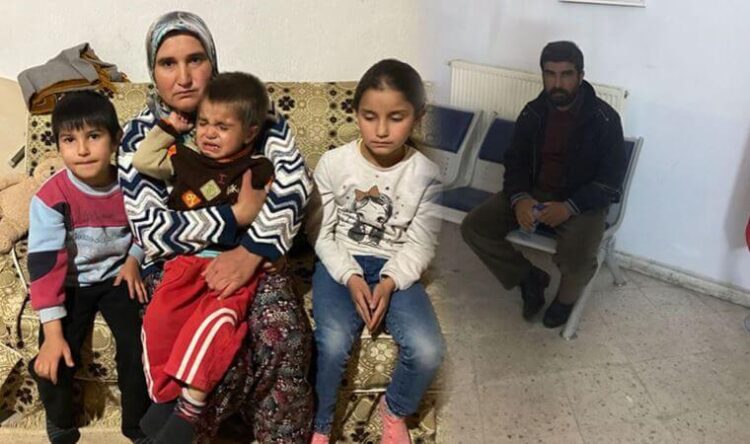 Kredi borcunu ödeyemeyen çiftçi hapse girdi, eşi ve çocukları çaresiz