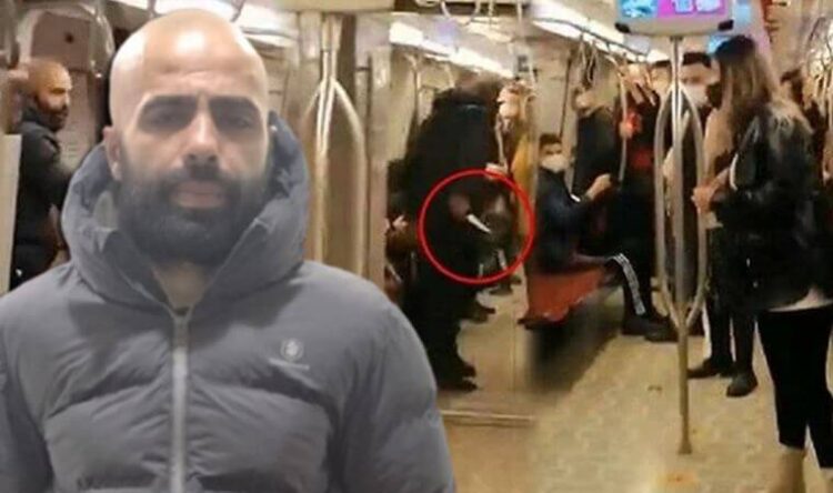 Metrodaki bıçaklı saldırgan yakalandı: Suç makinesi çıktı