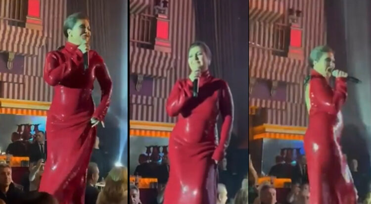 Sibel Can ‘kırmızı elbisesi’ ile gündem oldu