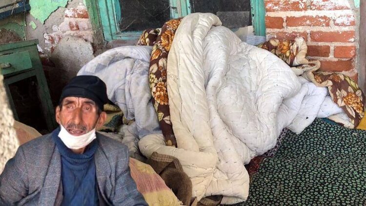 Utandıran görüntü: Kıbrıs gazisi harabede yaşam mücadelesi veriyor