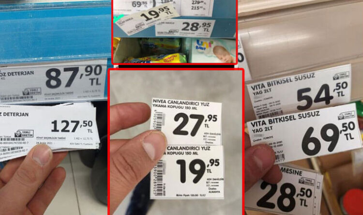 A101’de zam fırtınası: Etiketler tek tek değiştirildi