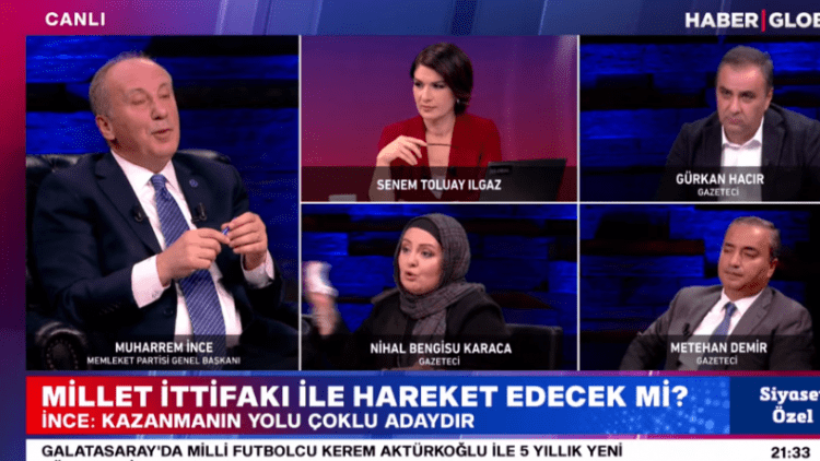 Muharrem İnce verdiği sözü unuttu, aynı kanala konuk oldu