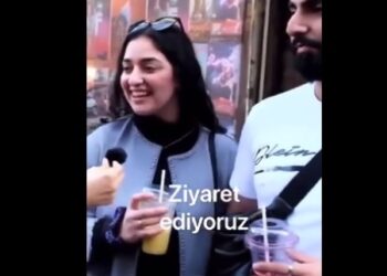 Turistlerle yapılan röportaj sosyal medyanın gündeminde