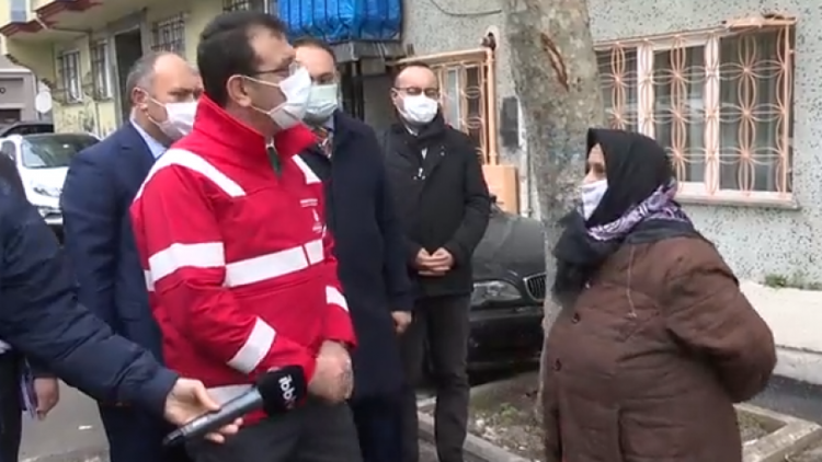 İmamoğlu ile yaşlı kadın arasındaki diyalog, sosyal medyada gündem oldu