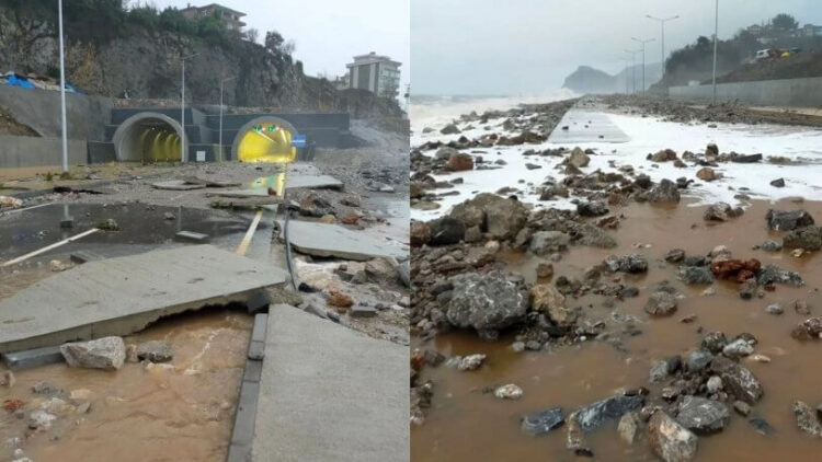 Erdoğan’ın 8 gün sonra açılışını yapacağı yol harabeye döndü