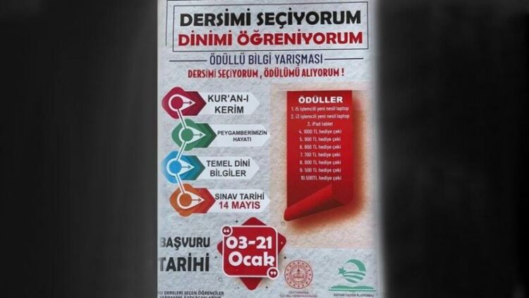 Tercih edilmedi, promosyona döndü: Din dersini seçen öğrenciye ödül!