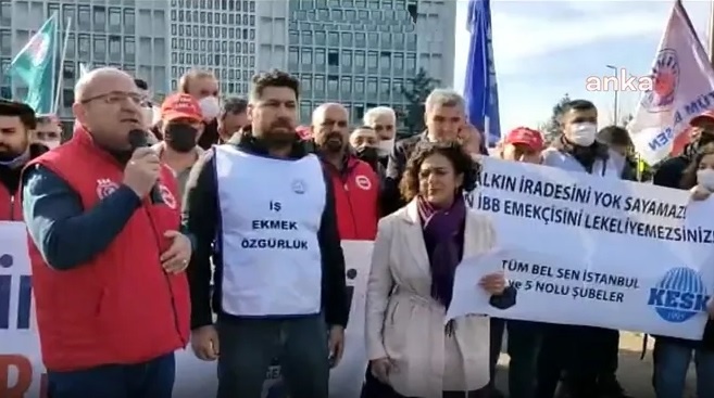 KESK ve DİSK’ten İBB’ye destek