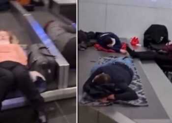 İstanbul Havalimanı’nda yolcular bagaj bandında yattı