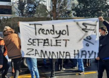 Trendyol işçileri, şirketin kapısına dayandı