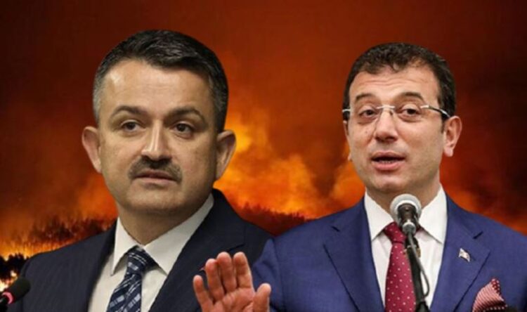 Pakdemirli orman yangınlarını unuttu, İmamoğlu’nu eleştirdi