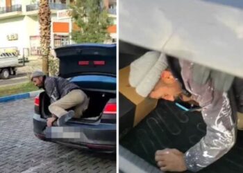 Patron, işçiyi arabası kirlenmesin diye bagajda taşıdı!