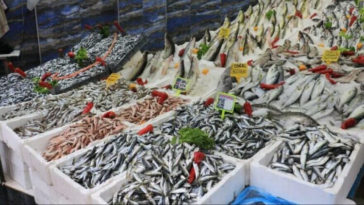 Balık tezgâhlarına fırtına etkisi